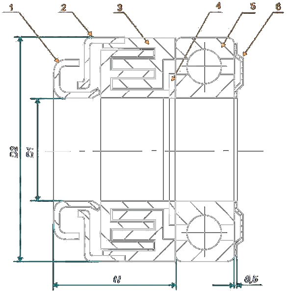 Лабиринтное уплотнение с отражателем
